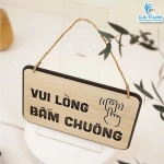 Bảng Hướng Dẫn Bấm Chuông Trang Trí Nhà, Cửa Hàng, Quán Cafe, Văn Phòng