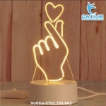 Đèn Ngủ Mica 3D Đế Nhựa