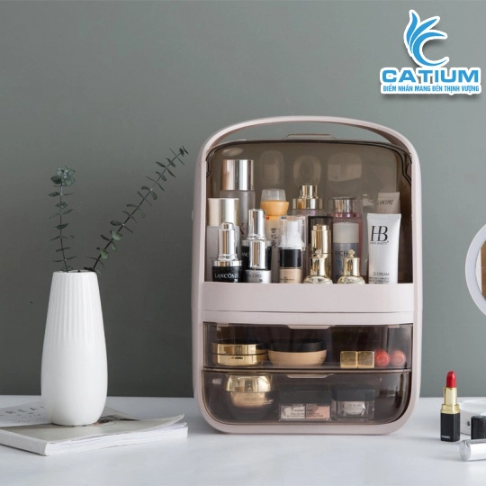 Hộp Đựng Mỹ Phẫm Có Quai Xách Tiện Lợi