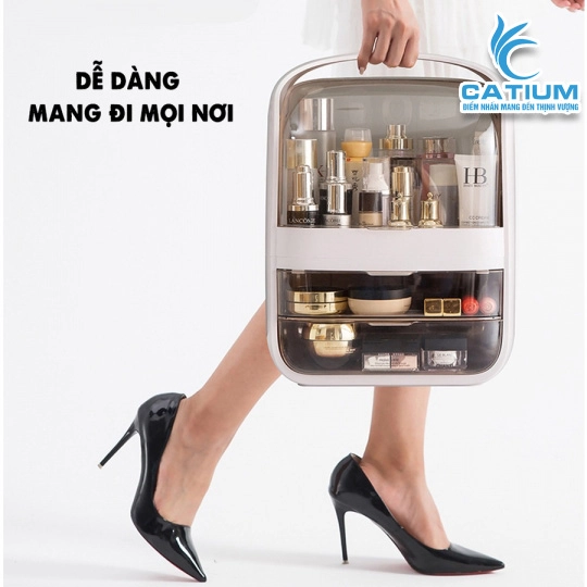 Hộp Đựng Mỹ Phẫm Có Quai Xách Tiện Lợi