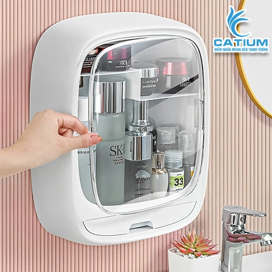 Hộp Đựng Mỹ Phẩm Treo Tường