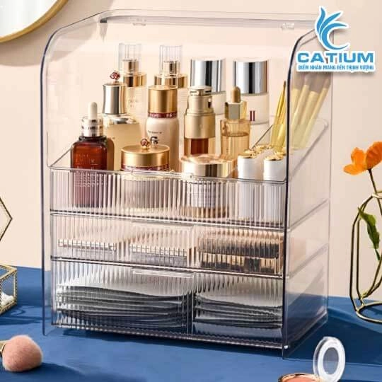 Kệ Đựng Mỹ Phẩm Trong Suốt