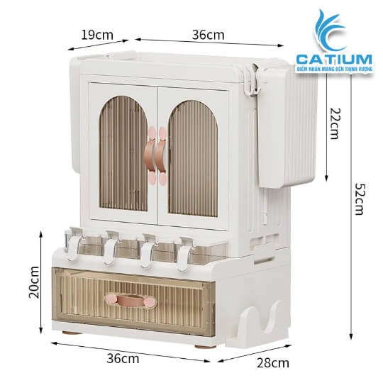 Tủ Đựng Gia Vị Đa Năng Dung Lượng Lớn