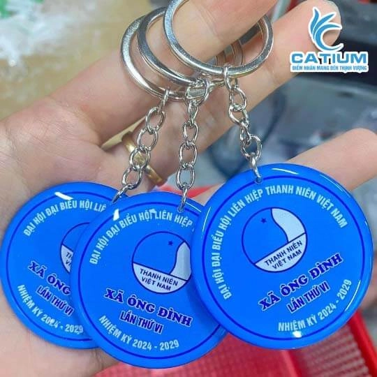 Móc Khóa Nhựa Dẻo In Logo
