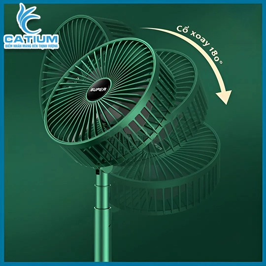 Quạt Tích Điện Mini Pin Trâu