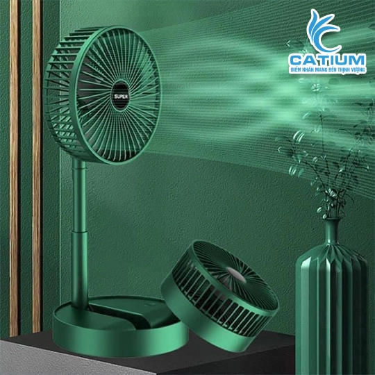 Quạt Tích Điện Mini Pin Trâu