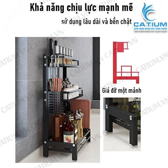 Kệ Đựng Gia Vị Thép Carbon Cao Cấp Loại 1