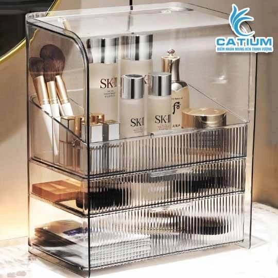 Kệ Đựng Mỹ Phẩm Trong Suốt