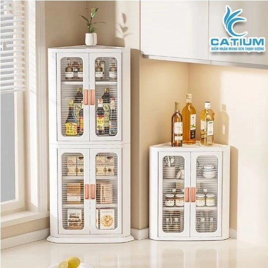 Tủ Nhựa Góc Tam giác Gấp Gọn
