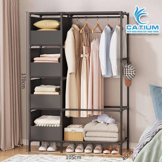 Tủ Quần Áo Nhiều Ngăn Đa Năng Tiện Lợi