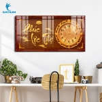 Tranh Đồng Hồ Mạ Vàng Phúc Lộc Thọ