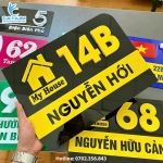 Biển Số Nhà Mica Dập Nổi