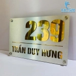Bảng Địa Chỉ Alu Chữ Nổi Mica