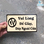 Bảng Hướng Dẫn Bỏ Dép Ngoài Trang Trí Nhà và Cửa Hàng