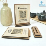 Bảng Gỗ Vuông Quét Mã QR Để Bàn Thiết Kế Theo Yêu Cầu
