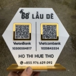 Bảng  Mica Cung Cấp Thông Tin STK và Mã QR
