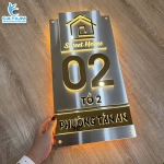 Biển Số Nhà Form Dọc Có Đèn Led