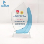 Kỷ Niệm Chương Thủy Tinh Cánh Sen