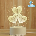 Đèn Led 3D Chữ I Love You