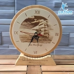 Đồng Hồ Gỗ Để Bàn Khắc Laser