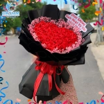 Hoa Sáp Đỏ Hình Trái Tim HS11