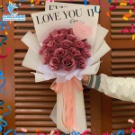 Hoa Sáp Nhũ Kim Tuyến Màu Tím HS17