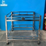 Kệ Chén Inox 2 Tầng Đứng