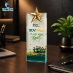 Kỷ Niệm Chương Pha Lê Khối Chữ Nhật