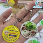 Móc Khóa In Hình Logo Quán Ăn
