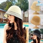 Mũ Len Tai Bèo Viền Sọc