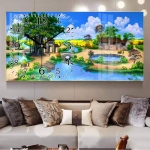 Tranh Đồng Hồ Đồng Quê