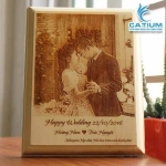 Tranh Gỗ Khắc Hình Và Chữ Theo Yêu Cầu Làm Quà Tặng