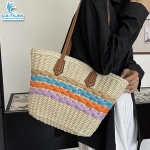 Túi Cói Sọc Ngang 4 Màu