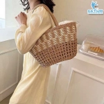 Túi Cói Xô Hoa Giữa