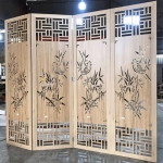 Vách Bình Phong Chim Trúc