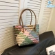 Túi Đan Cói Nhựa Quai Trúc