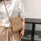 Túi Cói Đeo Chéo Nữ Gắn Cườm