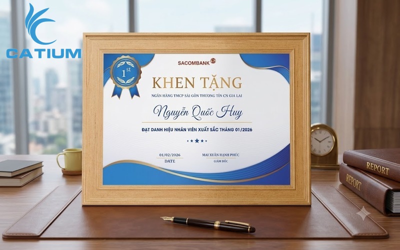 Bằng khen vinh danh tạo động lực phát triển cho nhân viên