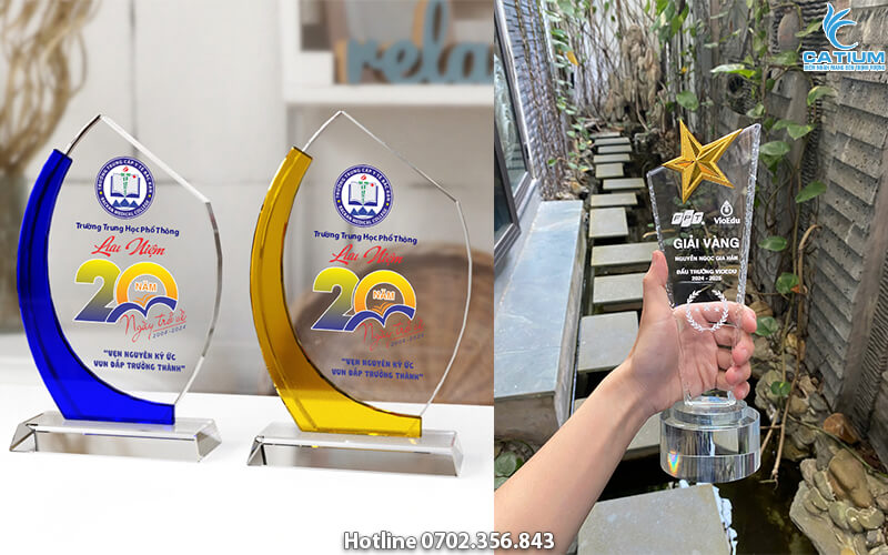 Kỷ niệm chương pha lê Gia Lai