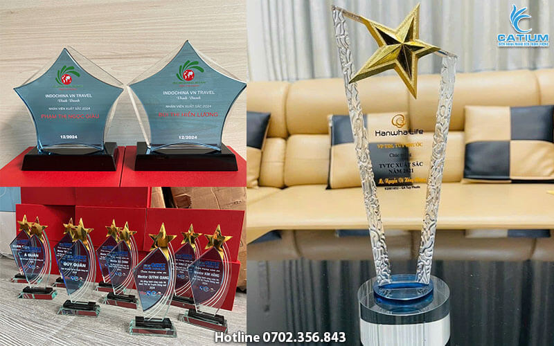 Kỷ niệm chương pha lê được ưa chuộng