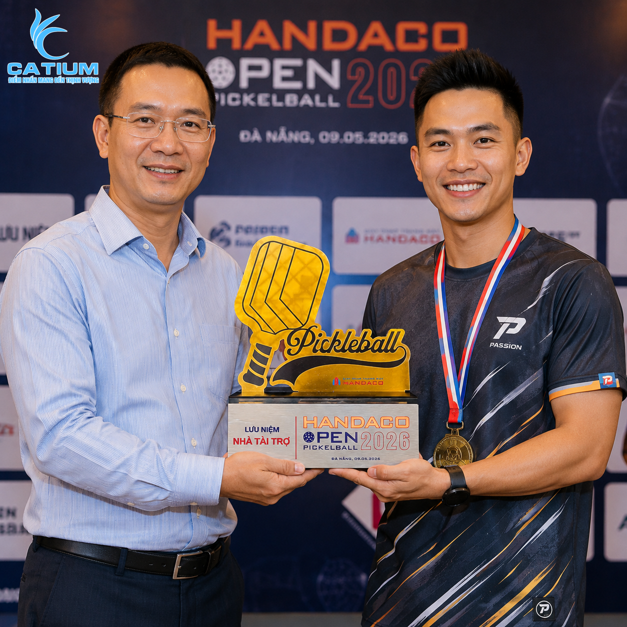 Mẫu kỷ niệm chương pickleball vinh danh