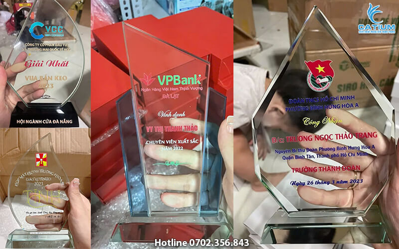 Làm cúp đẹp theo yêu cầu