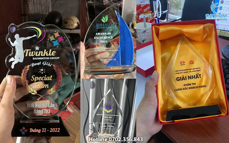 Làm cúp vinh danh uy tín