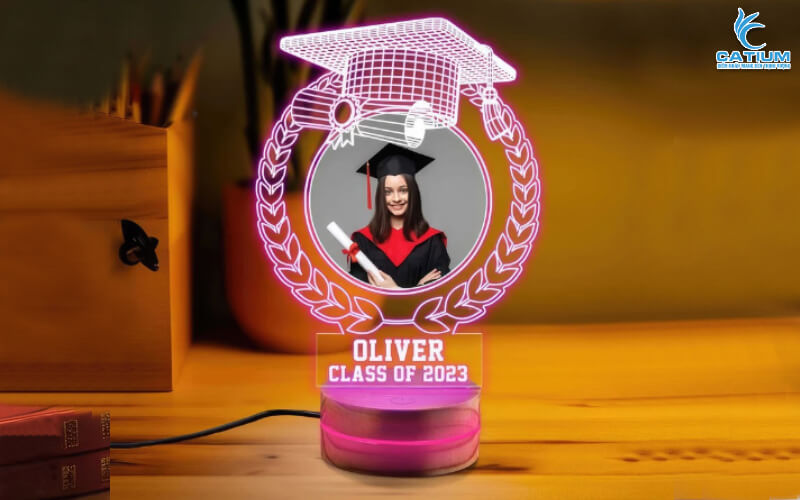Đèn led 3D tốt nghiệp