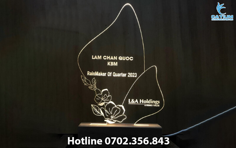 Đèn led khen thưởng cá nhân xuất sắc