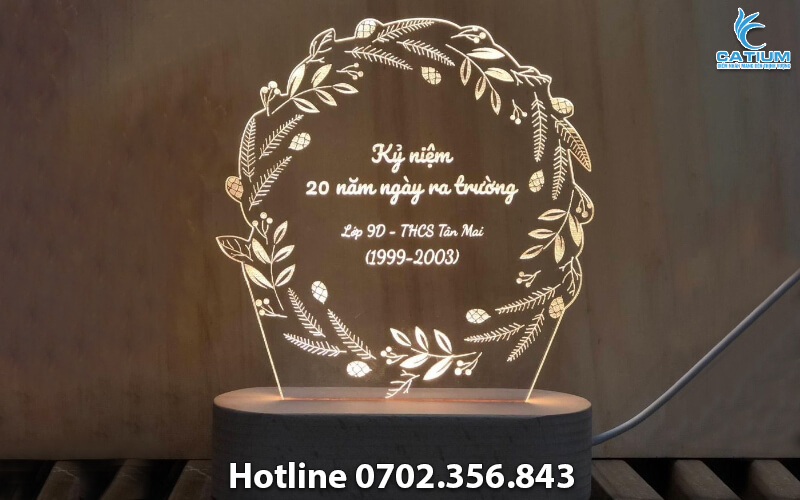 Đèn led 3D kỷ niệm ngày ra trường