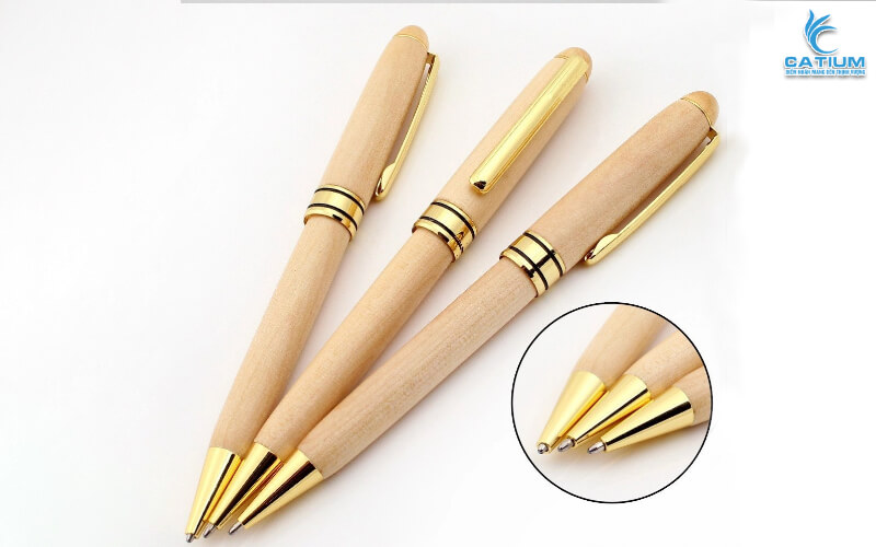 Bút ký nắp xoay gỗ maple
