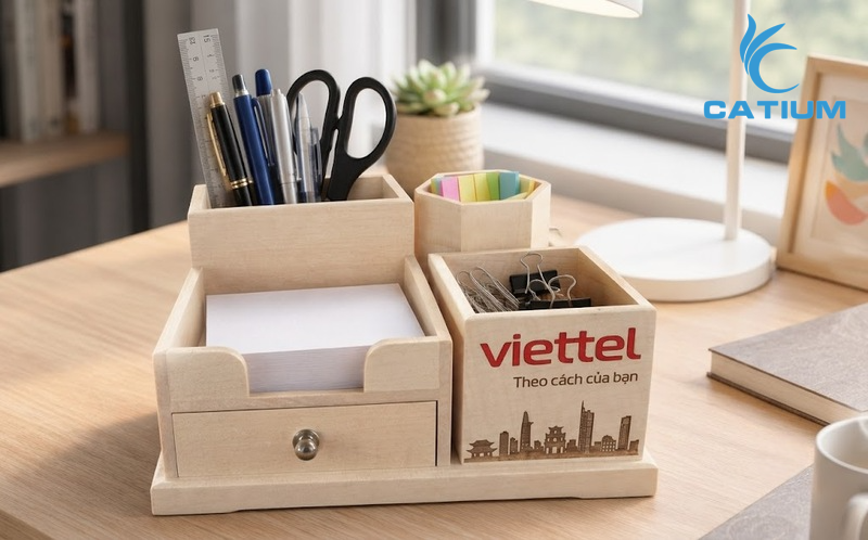 Hộp bút để bàn làm việc tại Catium