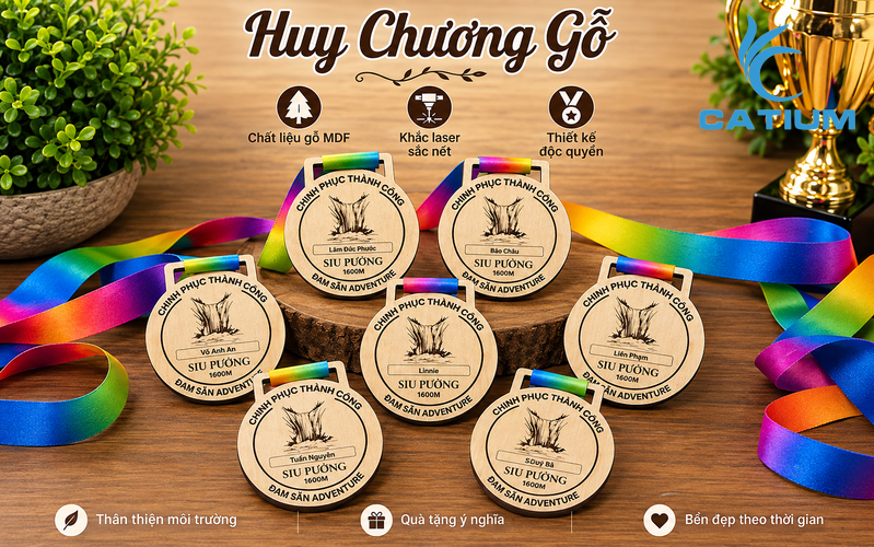 Huy chương leo núi đẹp