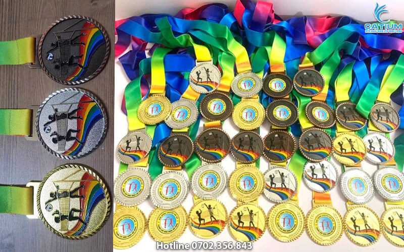 Huy chương trao giải bóng chuyền